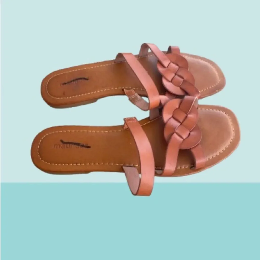 EUC Maurices braided leather sandals Size 8 - Picture 3 of 3